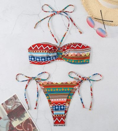 Bikini Halter Dividido para Mujeres