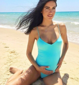 Traje de baño de una pieza de color liso para mujer - Multicolor