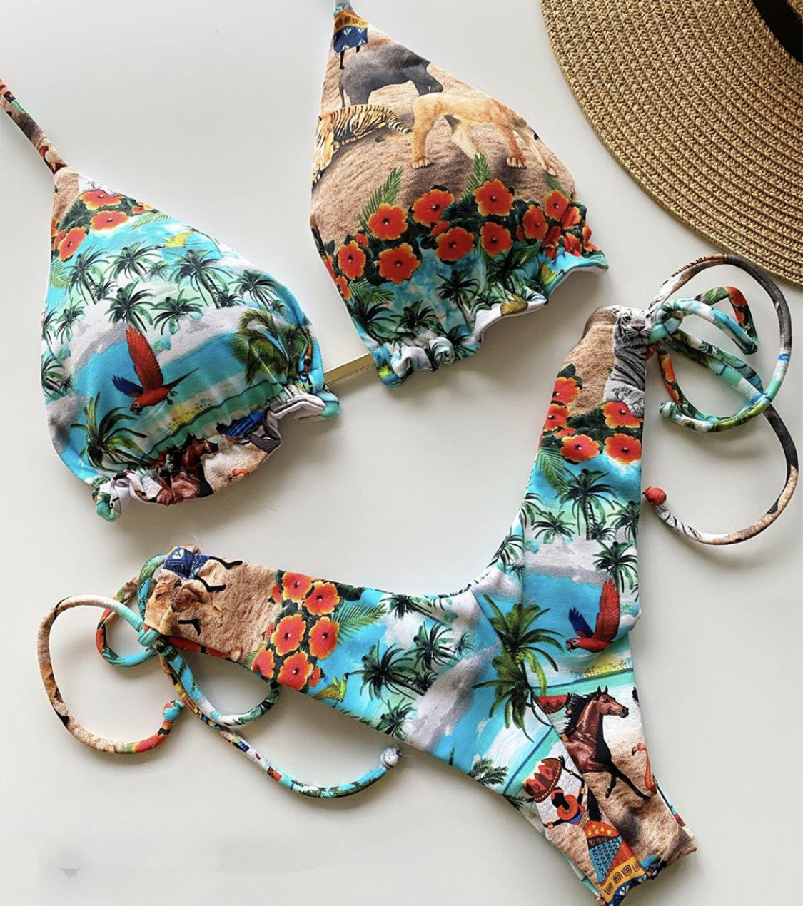 Bikini Vintage Floral para Mujeres (Colección 2020)