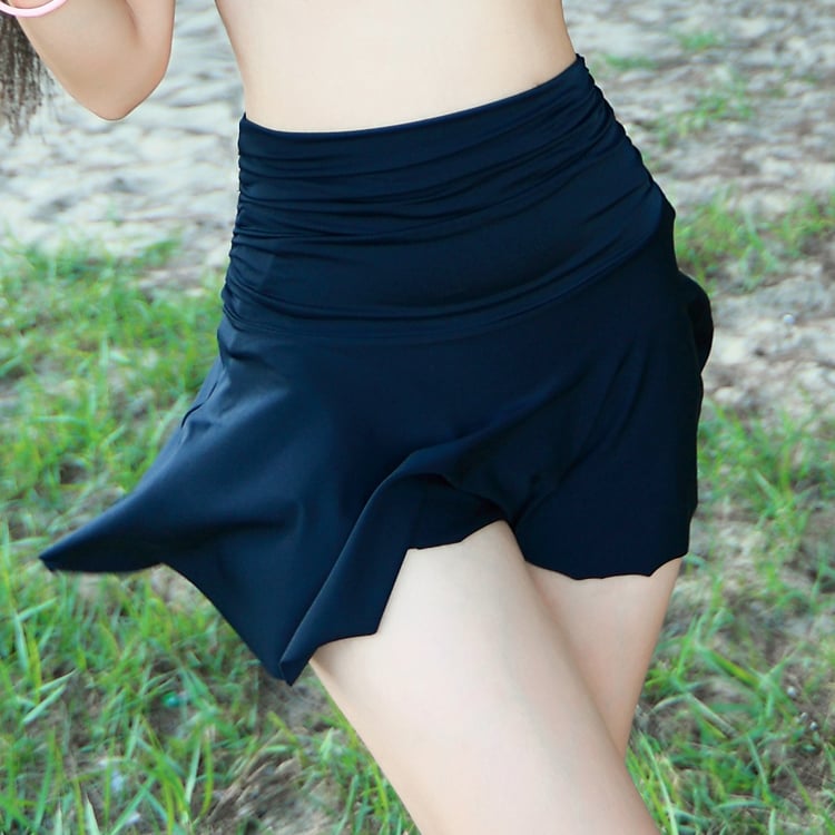 Traje de baño femenino All Match con falda pareo