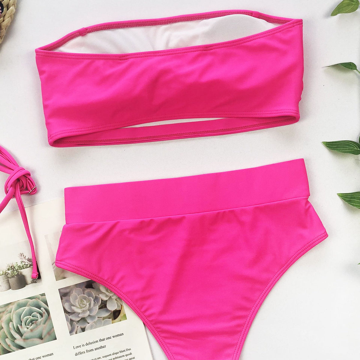 Bikini sin Tirantes con Hebilla Metálica Chic para Mujeres