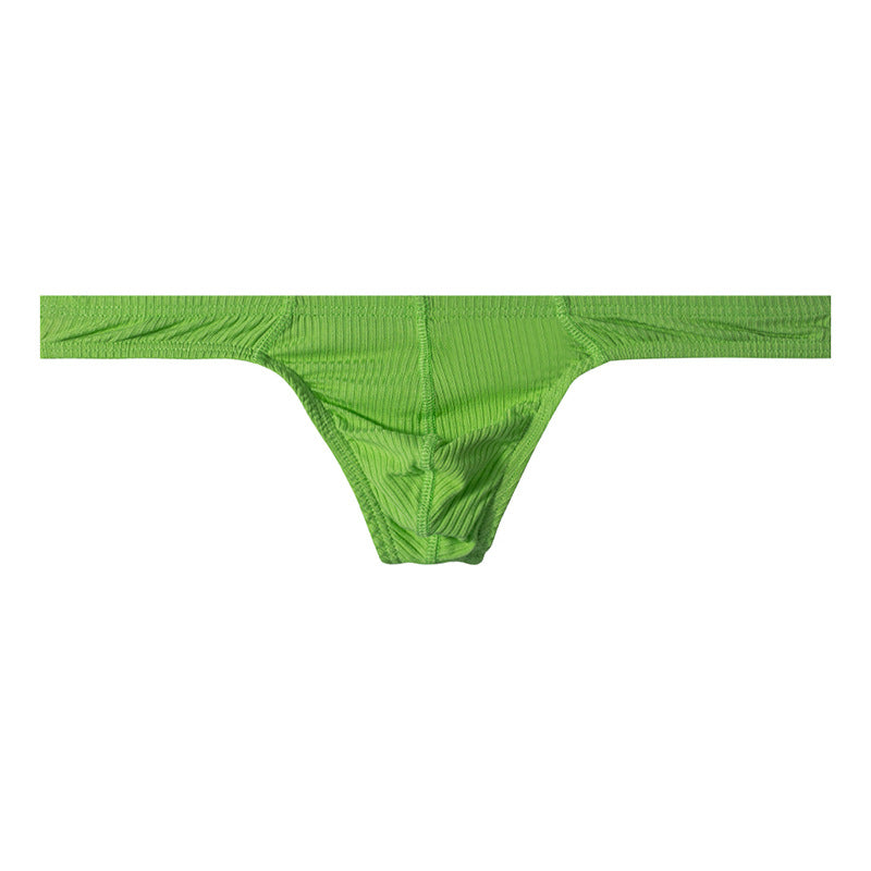 Braguitas de bikini de talle bajo y forma de T de color liso