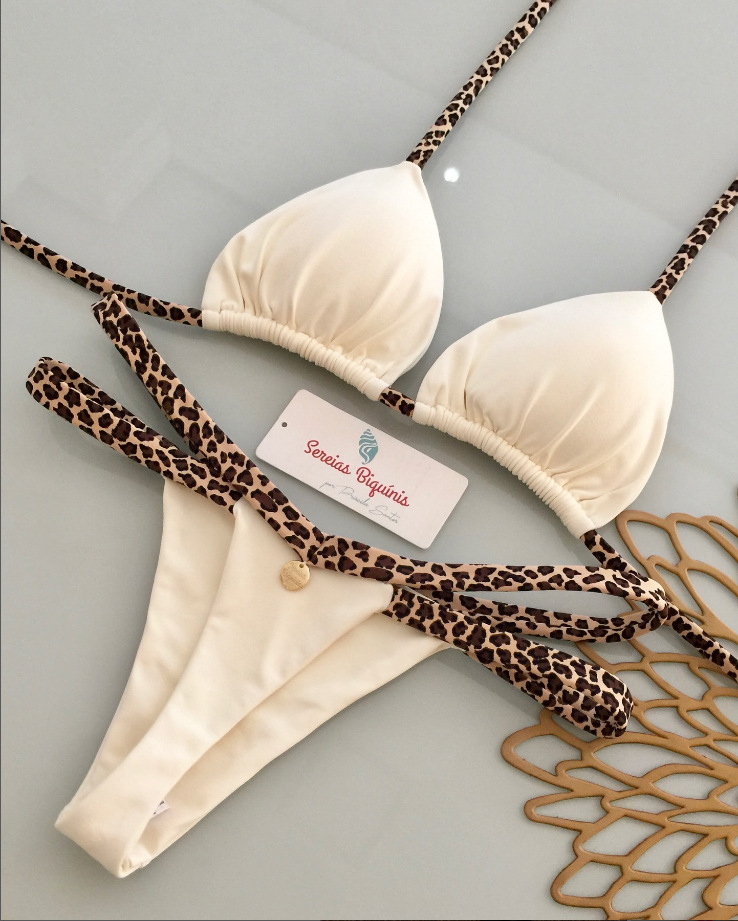 Conjunto de Bikini Brasileño Dividido