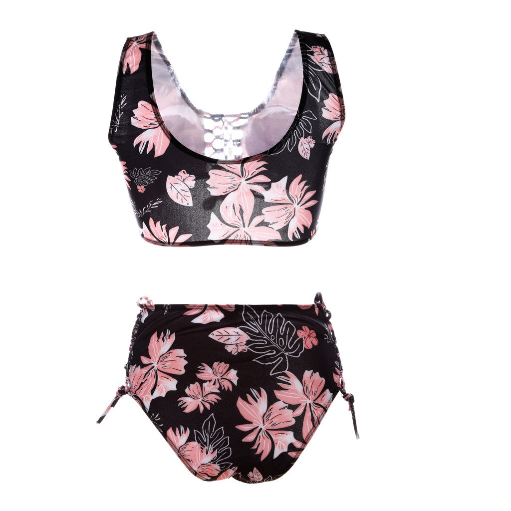 Conjunto de Bikini de Cintura Alta Transfronterizo 2020