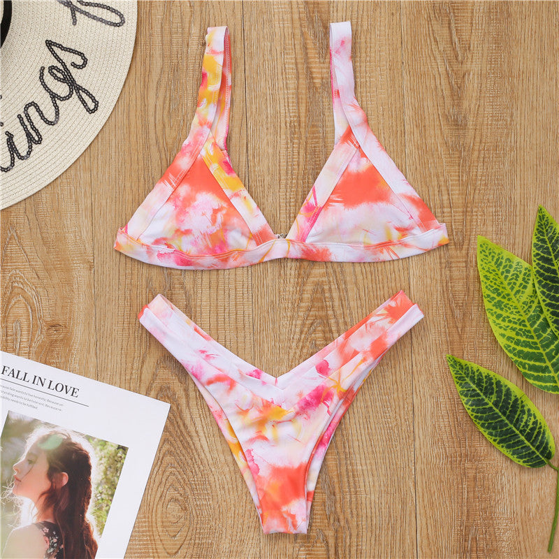Conjunto de Bikini de Copa Triangular de Dos Piezas