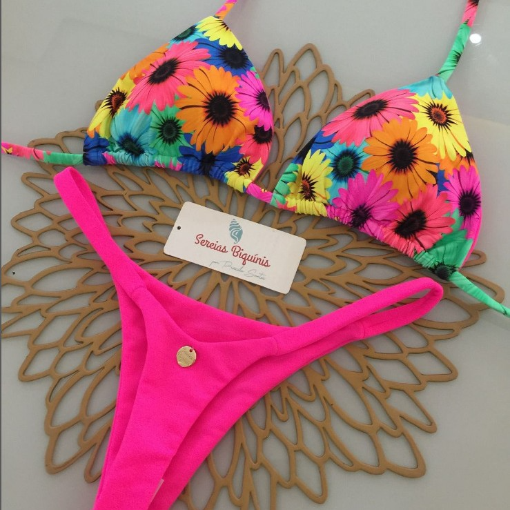 Conjunto de Bikini Brasileño Dividido